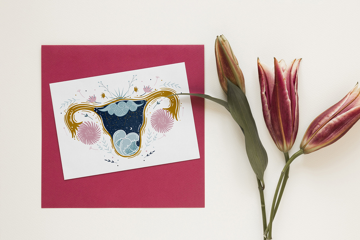 Female reproductive system. Vagina, a Healthcare Illustration by Chikovnaya (Photo 4 of 7)