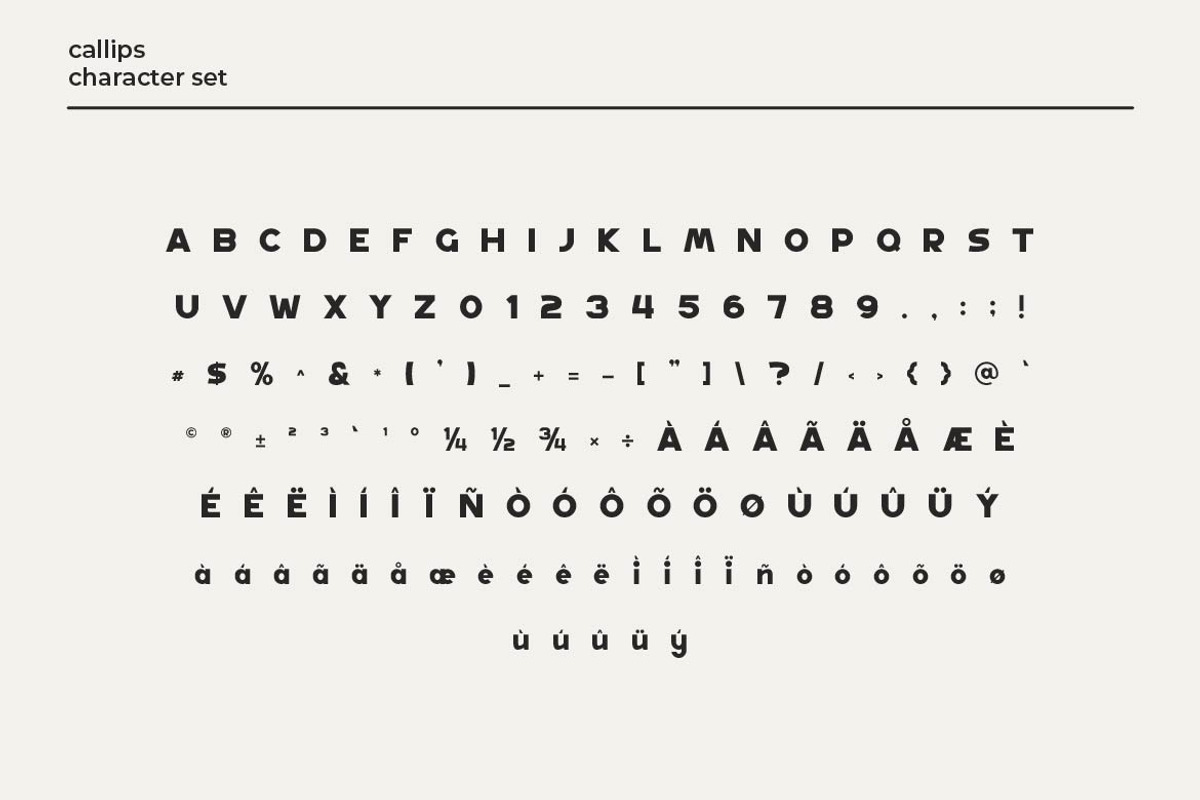Callips - Minimalist Logo Font, a Sans Serif Font by Artiveko (Photo 8 of 8)