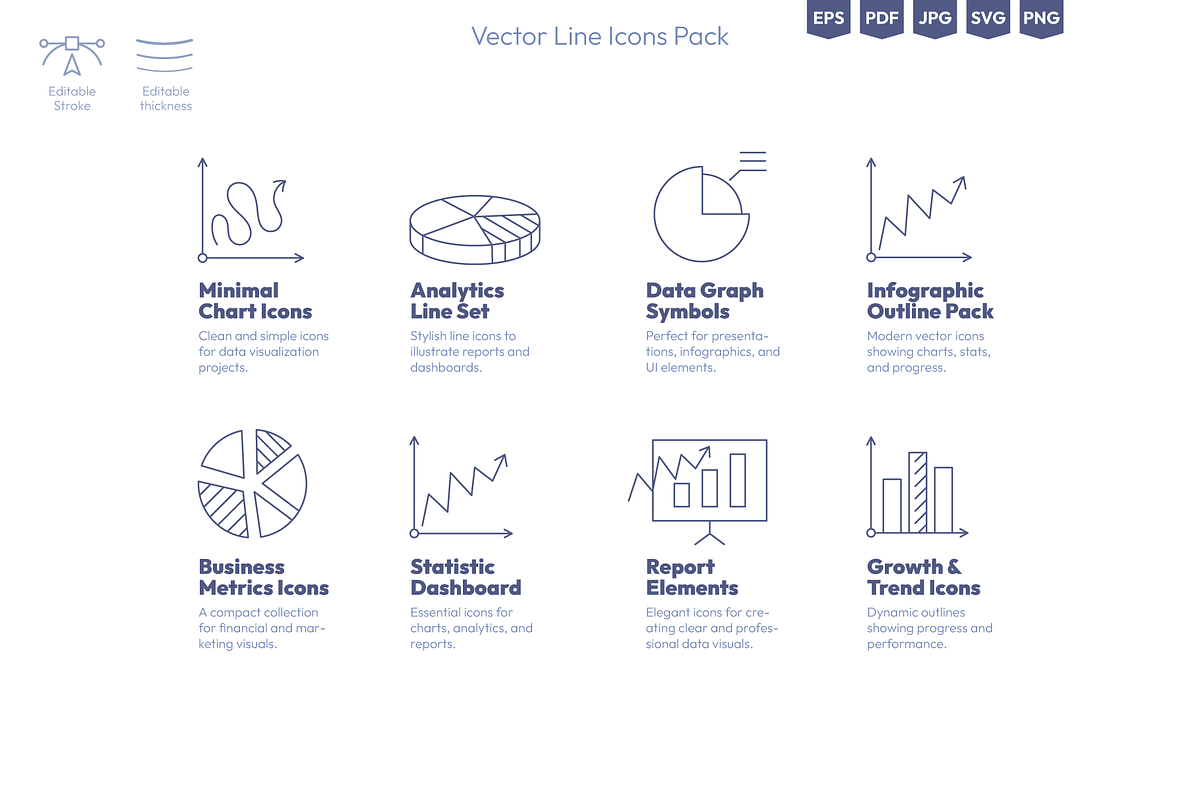Business Icons Set, an Outline Icon by Ilia Design (Photo 4 of 6)