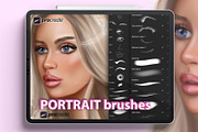 Procreate portrait brushes, a Brush Add-On by KsTumanova (Thumbnail 1 of 2)