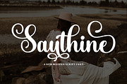 Sauthine, a Script Font by Bosstype Studio (Thumbnail 1 of 7)