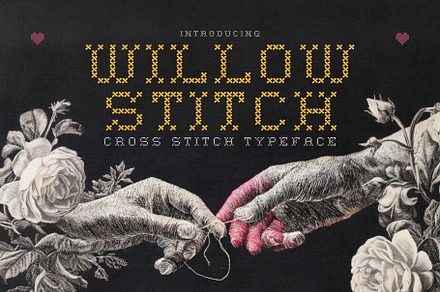 Willow Stitch - Cross Stitch Font
