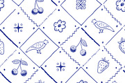 Flowers Birds Berries, a Pattern Graphic by GooseFrol (Thumbnail 3 of 18)