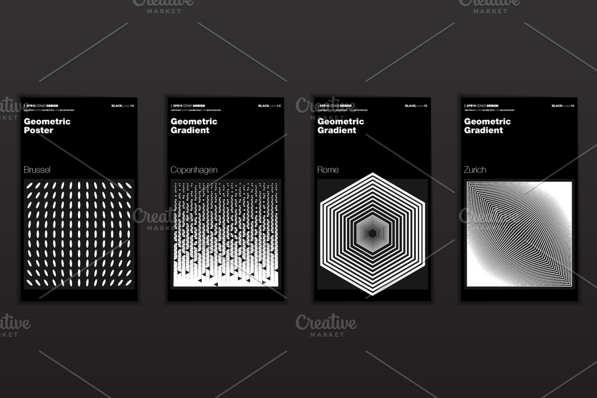 Geometric Gradient Shapes, a Background Graphic by karnofff (Photo 5 of 11)
