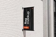 Vertical Building Flag Mockup, a Mockup by Pixie Creative (Thumbnail 2 of 4)