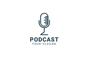 Podcast Microphone Logo Bundle, a Branding & Logo Template by Dyn Studio (Thumbnail 6 of 6)