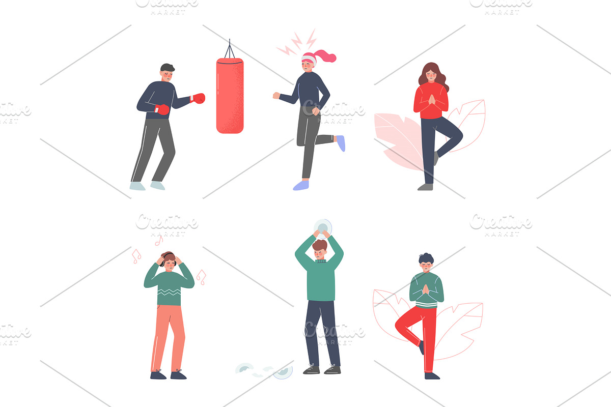 People Characters Caring about, a Person Illustration by TopVectors