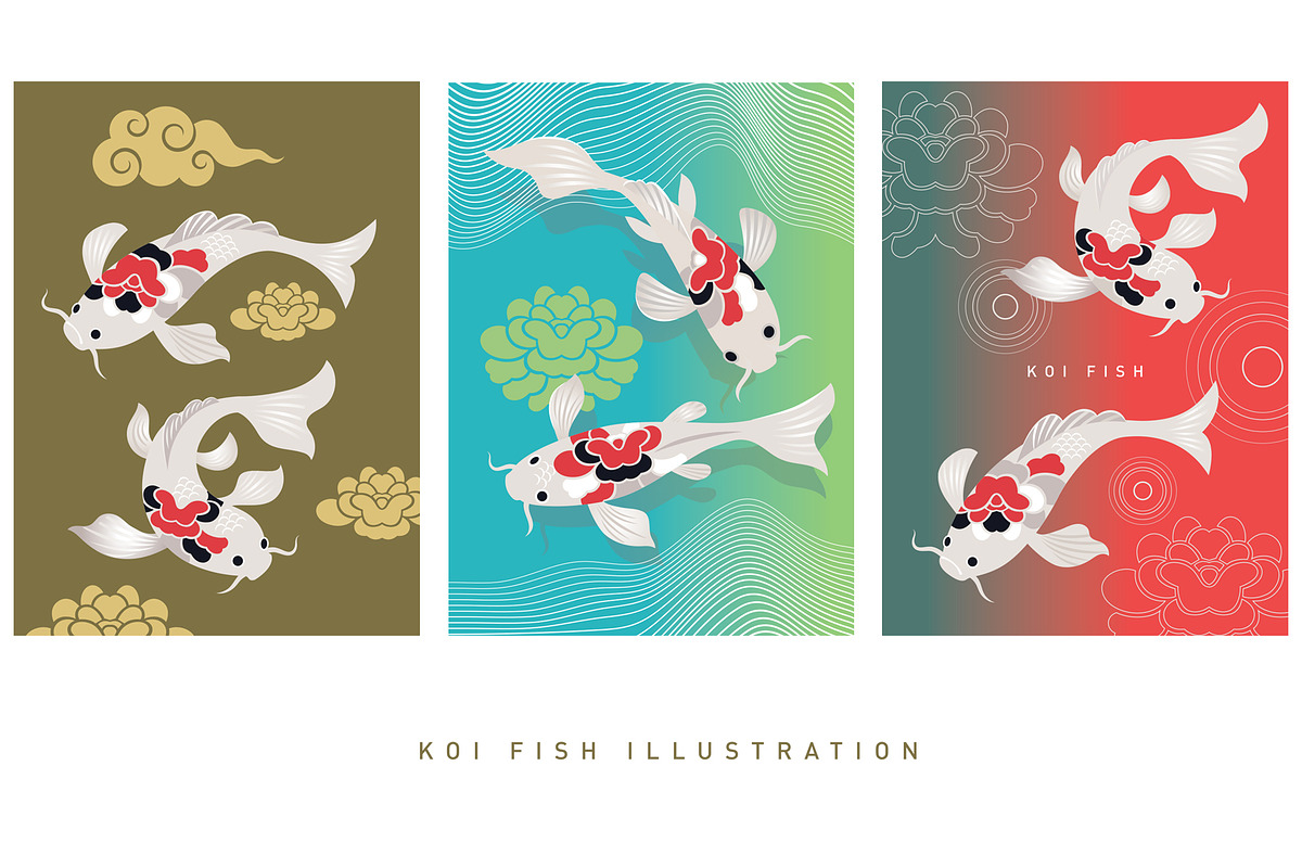 Koi Carp Fish Illustration, an Animal Illustration by lenlis (Photo 3 of 3)