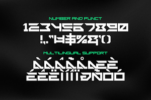 Verse Robo - Futuristic Font