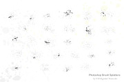 Grunge paint splatter brush set, a Brush Add-On by FOXYdigitalart (Thumbnail 5 of 8)
