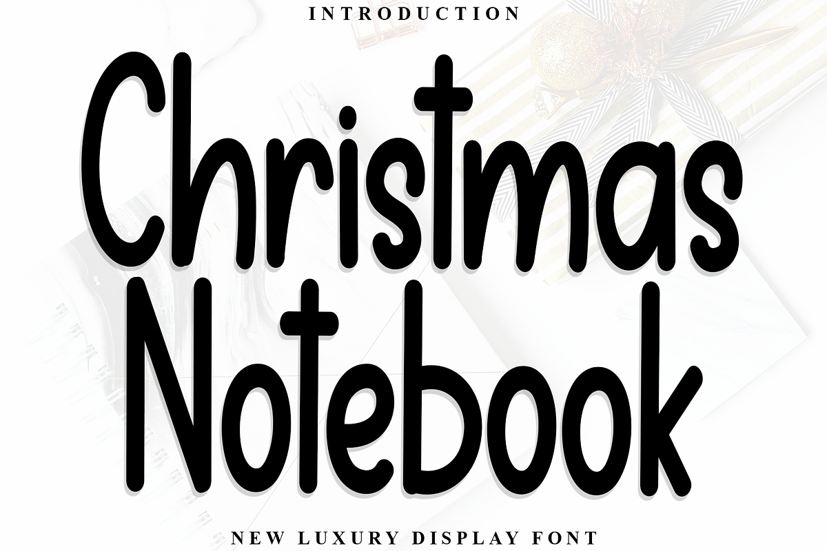 Christmas Notebook, a Sans Serif Font by FreshTypeINK (Photo 1 of 8)
