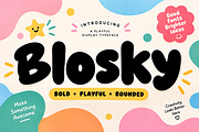 Blosky – Bold Playful Display Font, a Script Font by Wow Magic (Thumbnail 1 of 5)