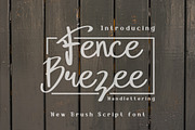 Fence Brezee - Script Font, a Script Font by Bayuktx (Thumbnail 1 of 8)