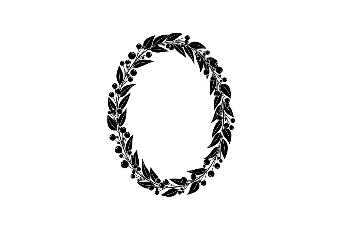 Floral Oval Wreath SVG Bundle, an Illustration by yasushie (Photo 14 of 31)