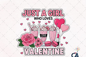 Pink Valentine PNG Sublimation, an Illustration by Creative Art