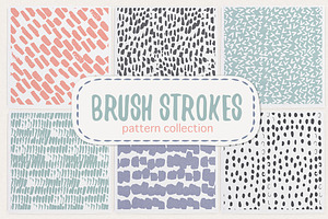 Brush strokes pattern collection