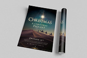 Christmas Church Poster & Flyer, a Flyer Template by CREATIVE DUDE (Thumbnail 3 of 6)