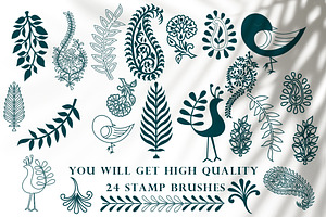 Ethnic Stamp Photoshop Brushes