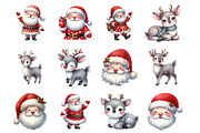Quirky Christmas Santa Clipart, an Illustration by Design Market (Thumbnail 3 of 3)