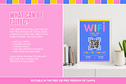 WiFi QR Code Sign - Colorful, a Flyer Template by SunshineStudioBoutique (Thumbnail 3 of 10)