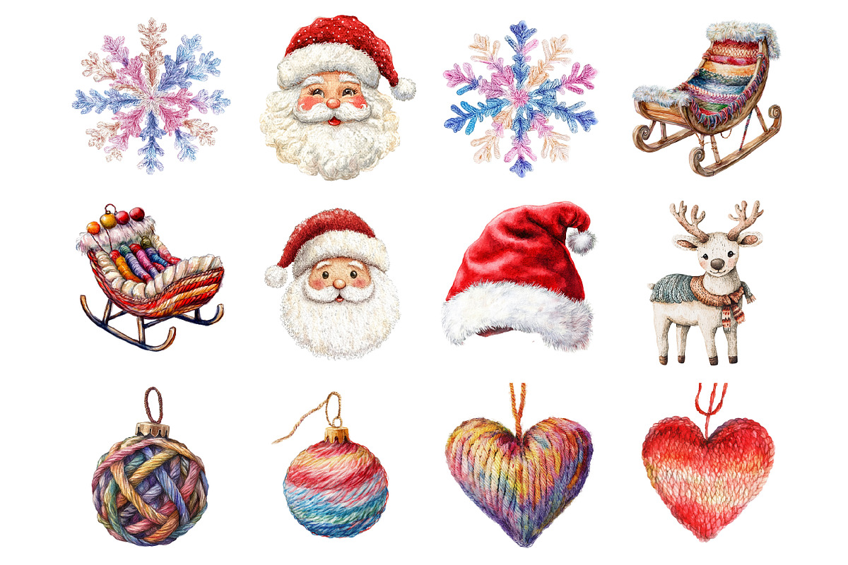 Latch Hook Yarn Faux Christmas, an Illustration by Design Market (Photo 3 of 3)