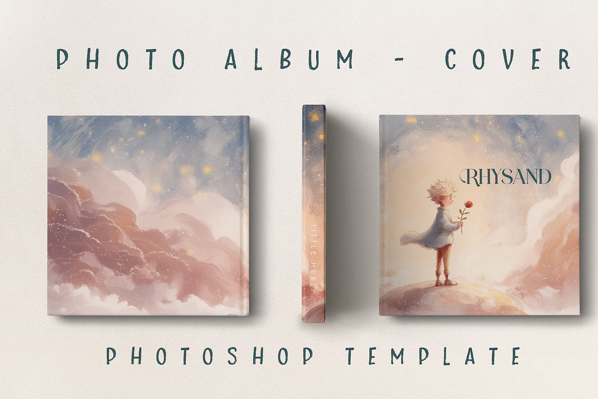 PHOTO ALBUM COVER | Photoshop, a Magazine Template by Advina Store (Photo 2 of 2)