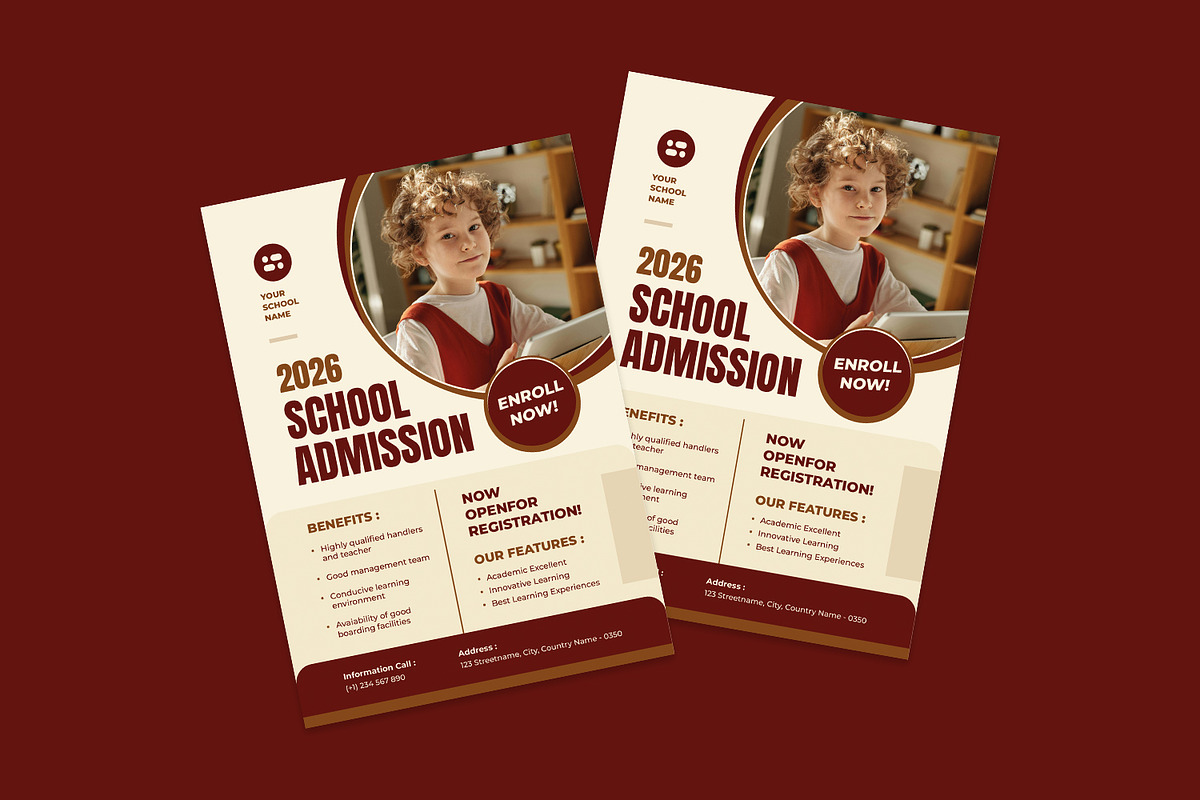 School Admission - Flyer