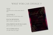 Elegant Burgundy Wedding Invitation, an Invitation Template by InvitingStorys (Thumbnail 9 of 10)