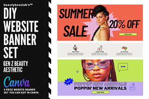 DIY Web Banners: Gen Z Beauty