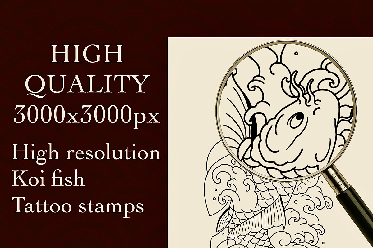 XXL Japanese Tattoo Procreate Bundle, a Brush Add-On by ProcreateInk (Photo 9 of 10)