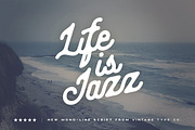 Life Is Jazz Script, a Script Font by Vintage Type Company (Thumbnail 1 of 8)