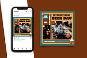 Beer Day Instagram Post Template, a Social Media Template by Artnivora.Std (Thumbnail 2 of 5)