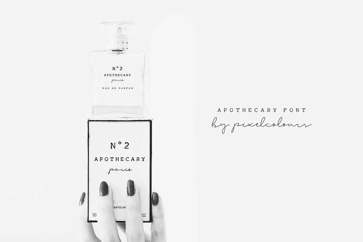 Apothecary Script Font Duo, a Script Font by pixelcolours (Photo 8 of 12)