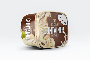 Ice Cream Container Mock-Up