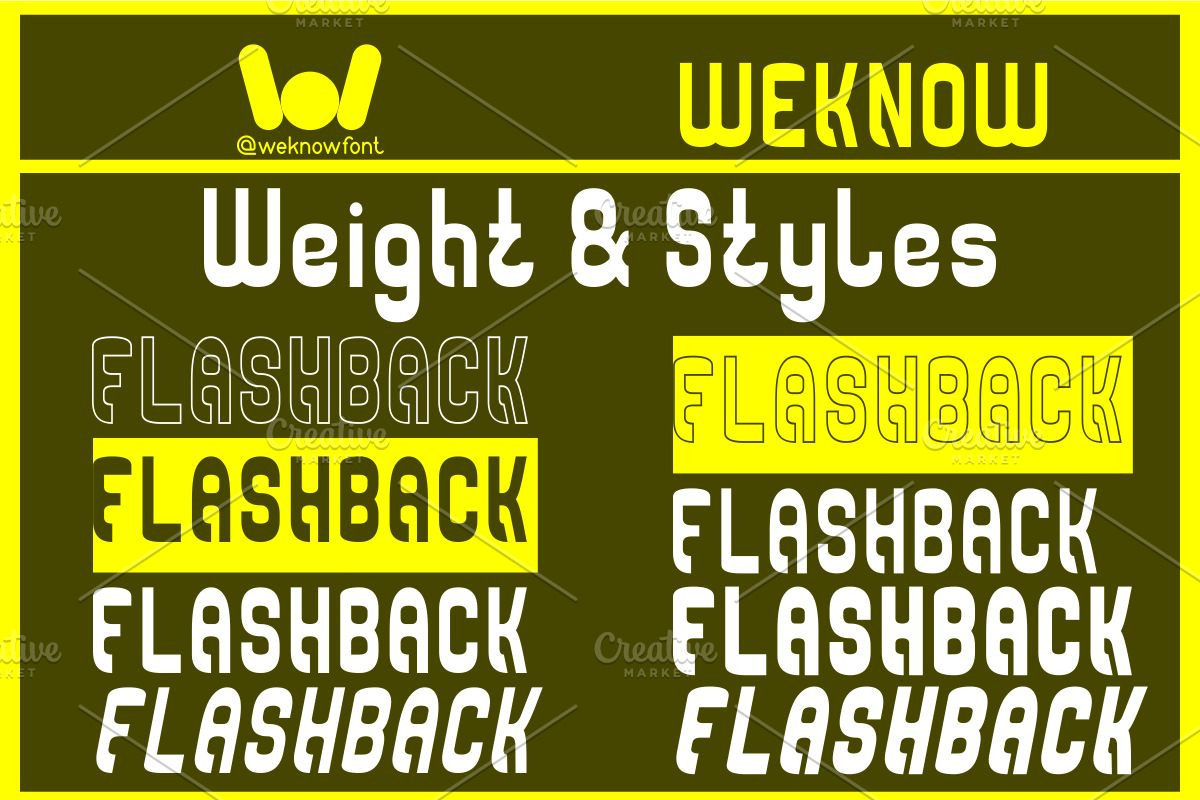 Flashback font, a Font by weknow (Photo 7 of 8)