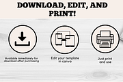 Editable Certificate Of Completion, a Card Template by YasdeyDesigns (Thumbnail 3 of 7)