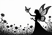 Silhouette of Fairy with Butterflie, an Illustration by Amazin_art (Thumbnail 18 of 21)