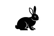 Cute Rabbit Silhouette Vector Bundle, an Illustration by yasushie (Thumbnail 17 of 51)