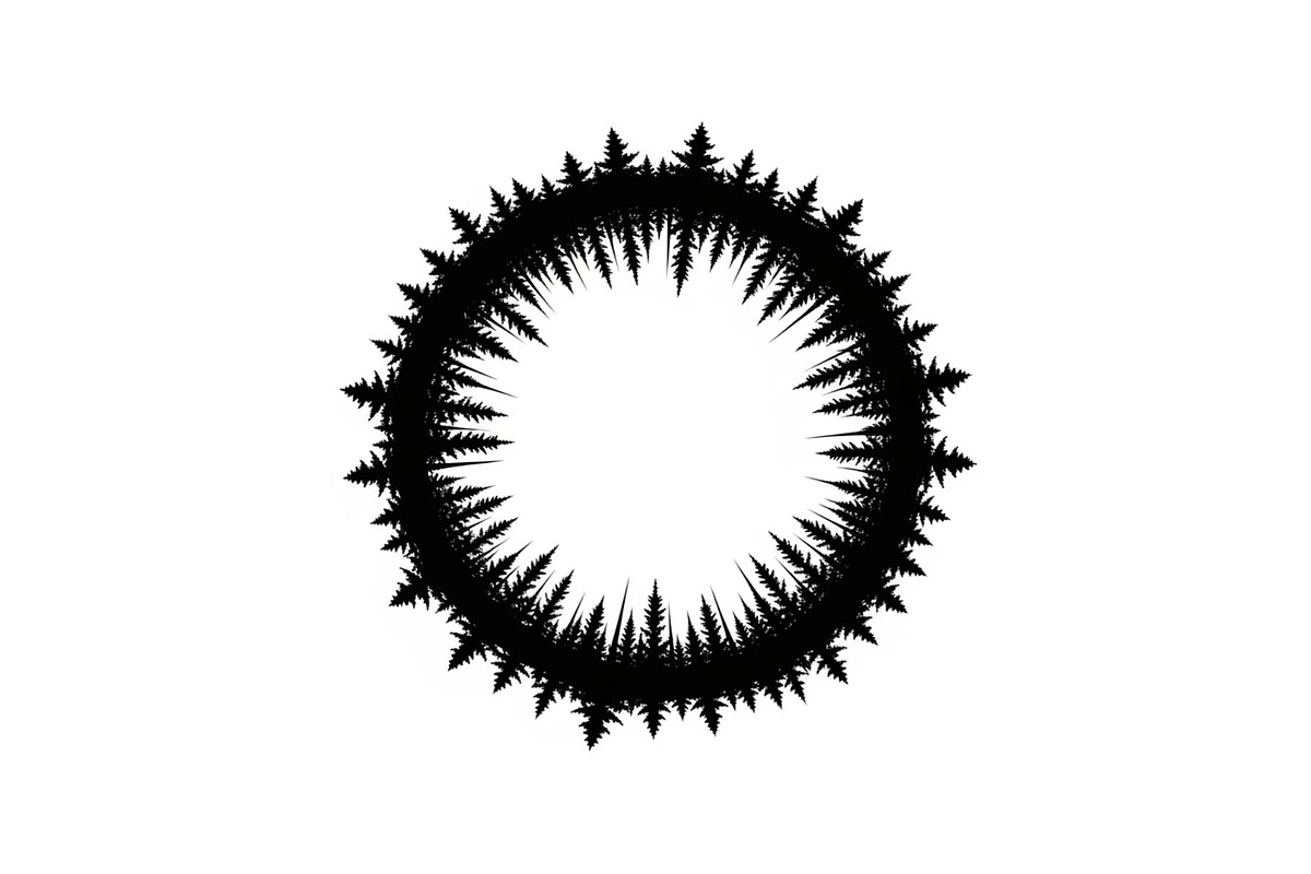 Forest Frame Silhouette SVG Bundle, an Illustration by jahid234 (Photo 23 of 51)