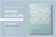 BRAND GUIDELINE - Watercolor Edition, a Brochure Template by Typography Prime (Thumbnail 1 of 8)