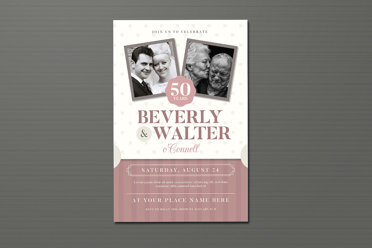 Wedding Anniversary Invitation, an Invitation Template by Vynetta (Photo 2 of 5)