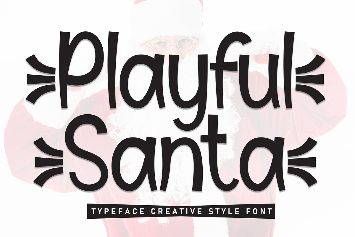 Playful Santa | Script Font, a Script Font by Scratchones (Photo 1 of 9)