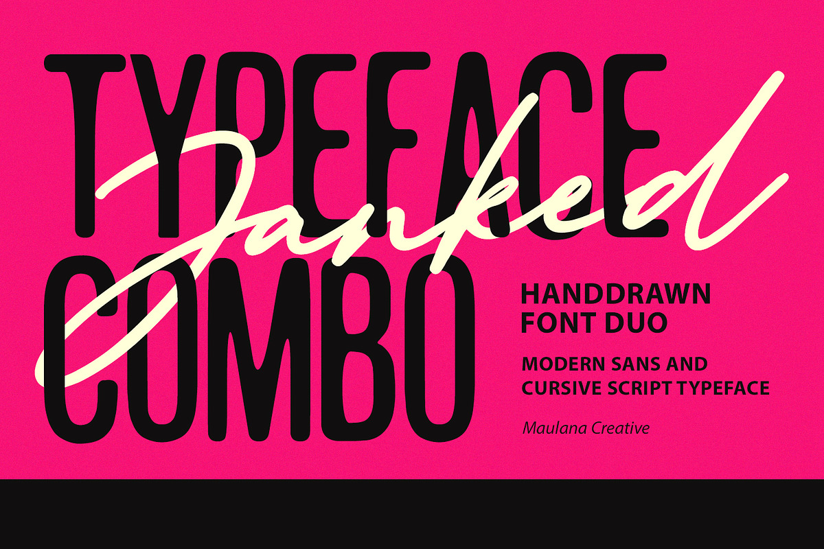 Janked Font Duo Sans Script, a Handwritten Font by Maulana Creative (Photo 8 of 8)