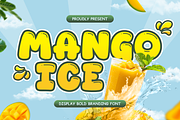 Mango Ice - Food Font, a Handwritten Font by Mozatype (Thumbnail 1 of 8)