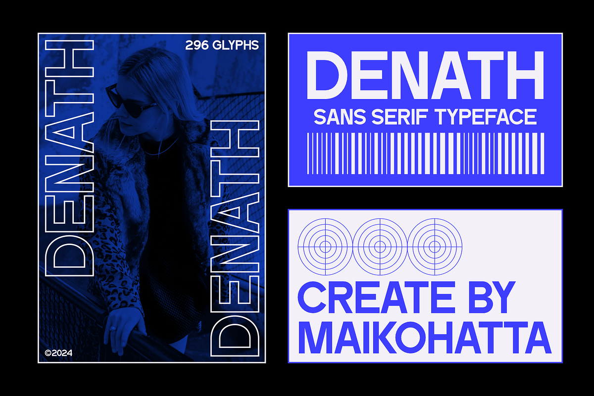 Denath - Sans Serif Typeface, a Sans Serif Font by MaikoHatta (Photo 7 of 7)