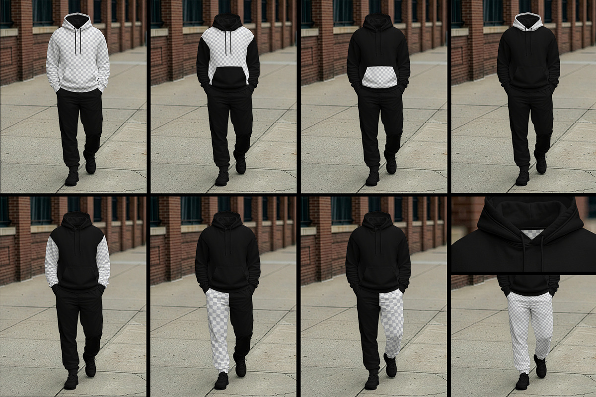 5 Mockups Hoodie and Pants Apparel, a Hoody Mockup by Grow Design Craft Studio (Photo 5 of 7)
