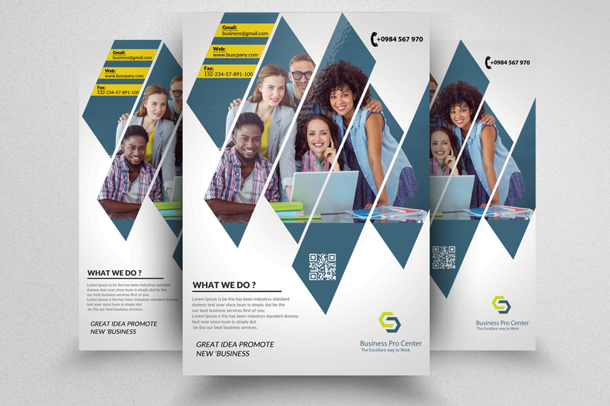 100 Business Flyers Mega Bundle, a Flyer Template by Design Up (Photo 79 of 100)