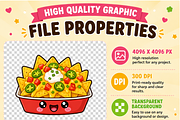 Kawaii Fast Food Clipart Collection, a Food Illustration by QM_ART (Thumbnail 4 of 4)