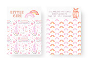 Little girl watercolor set. Nursery, a Person Illustration by SabinaWatercolorArt (Thumbnail 7 of 15)