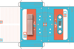 Mix Tape paperfoldable Gift Box